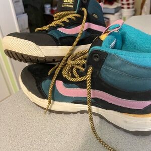 Vans Kids Shoes - Black, Pink, Teal
